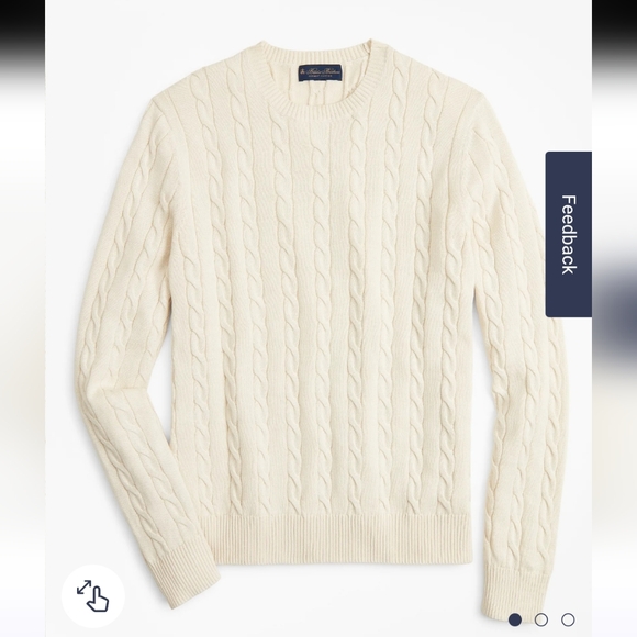 Brooks Brothers Other - Brooks Brothers Supima Cotton Cable Crewneck Sweater (XL)